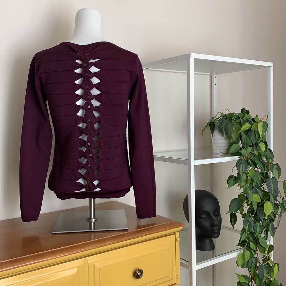 Parker | Stretch braided back sweater